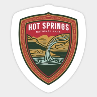 US National Park Hot Springs Arkansas Sticker